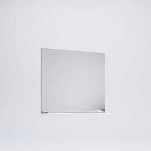 3kraft Zrcadlo Stella 90x78 cm lesklé bílé obraz