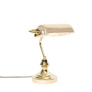 Klasická stolní lampa/lampa notářská mosaz - Banker obraz