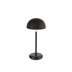 Černá stolní lampa včetně dobíjecího LED a 3-stupňového dotykového stmívače - Maureen obraz