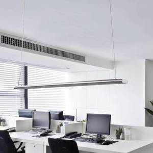 Arcchio Závěsné svítidlo Vinca LED, délka 120 cm, bílá/stříbrná obraz