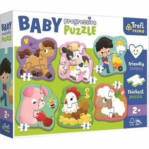 Trefl Baby puzzle Farma, 6v1 (2-6 dílků) obraz
