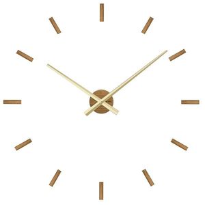 VLAHA VCT1040 dubové samolepicí hodiny Minimal zlatá, pr. 80 cm obraz