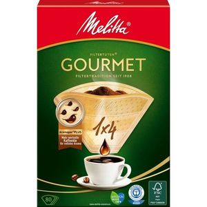 Melitta Gourmet 1x4 80 ks kávové filtry obraz