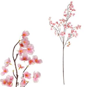 Umělá větev třešně růžová, 104 cm obraz
