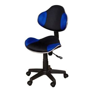 Kancelářská židle DECCAN, modro/černá barva obraz