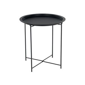 Příruční stolek RADOMI s odnímatelným tácem, černá Z EXPOZICE PRODEJNY, II. jakost obraz