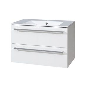 MEREO Bino, koupelnová skříňka s keramickým umyvadlem 81 cm, bílá CN661 obraz