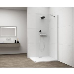 POLYSAN ESCA CHROME jednodílná sprchová zástěna k instalaci ke stěně, sklo čiré, 1000 ES1010-01 obraz