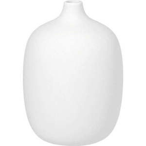 Bílá keramická váza Blomus, výška 18, 5 cm obraz