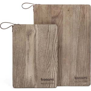 Dřevěná prkénka na krájení v sadě 2 ks – Bonami Selection obraz