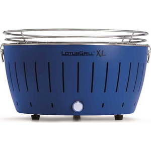 Modrý bezkouřový gril na uhlí LotusGrill XL obraz