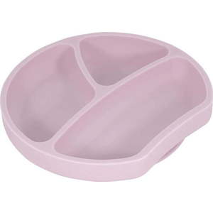 Růžový silikonový dětský talíř Kindsgut Plate, ø 20 cm obraz