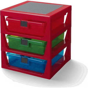 Červený organizér se 3 zásuvkami LEGO® Storage obraz