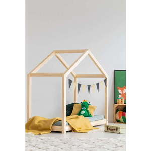 Domečková dětská postel z borovicového dřeva 90x200 cm Mila RM - Adeko obraz