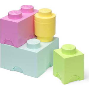 Plastové dětské úložné boxy v sadě 4 ks Box – LEGO® obraz