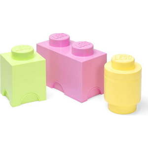 Plastové dětské úložné boxy v sadě 3 ks Box – LEGO® obraz