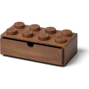Dětský úložný box z tmavě mořeného dubového dřeva LEGO® Wood obraz