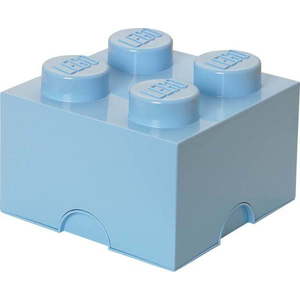Světle modrý úložný box čtverec LEGO® obraz