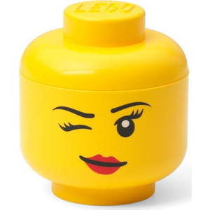 Žlutý úložný box LEGO® Wink, ø 10, 6 cm obraz