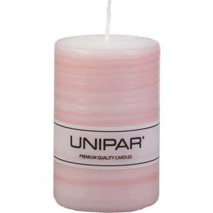 Růžová svíčka Unipar Finelines, doba hoření 18 h obraz