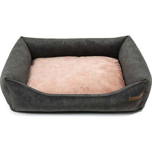 Růžovo-tmavě šedý pelíšek pro psa 85x105 cm SoftBED Eco XL – Rexproduct obraz