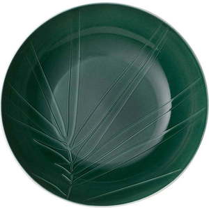 Bílo-zelená porcelánová servírovací miska Villeroy & Boch Leaf, ⌀ 26 cm obraz