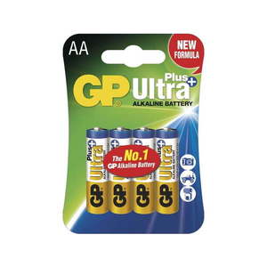Sada 4 alkalických baterií EMOS GP Ultra Plus AA obraz