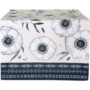 Běhoun na stůl z bio bavlny 150x45 cm Holly Flower - IHR obraz
