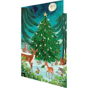 Vánoční přání v sadě 5 ks Heart of the Forest – Roger la Borde obraz