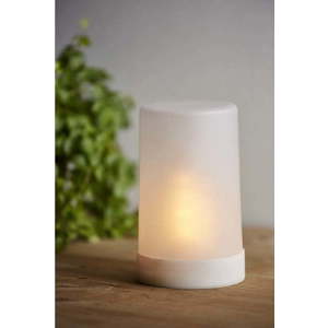 Bílá LED světelná dekorace Star Trading Flame Candle, výška 14, 5 cm obraz