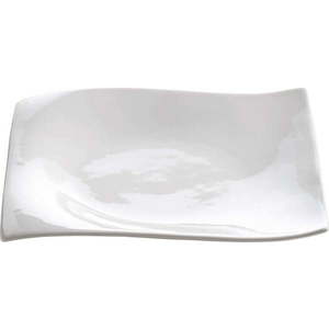 Bílý porcelánový dezertní talíř Maxwell & Williams Motion, 20 x 20 cm obraz