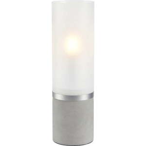 Bílo-šedá betonová stolní lampa (výška 30 cm) Molo – Markslöjd obraz