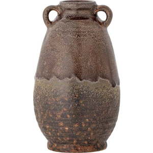Hnědá ručně vyrobená váza z kameniny Reina – Bloomingville obraz