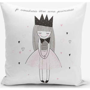 Povlak na polštář s příměsí bavlny Minimalist Cushion Covers Je Noudrais Etre Une Princesse, 45 x 45 cm obraz