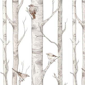 Papírová dětská tapeta 50 cm x 280 cm Scandinavian Forest – Dekornik obraz