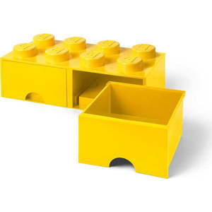Žlutý úložný box se dvěma šuplíky LEGO® obraz
