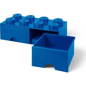 Tmavě modrý úložný box se dvěma šuplíky LEGO® obraz
