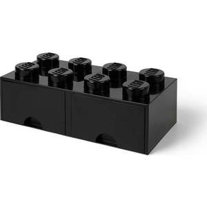 Černý úložný box se dvěma šuplíky LEGO® obraz