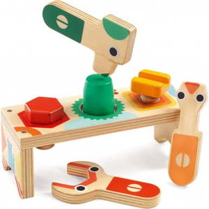 Dřevěná hrací sada pro malé kutily Djeco obraz