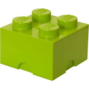 Limetkově zelený úložný box čtverec LEGO® obraz