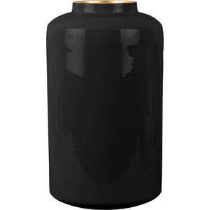 Černá smaltovaná váza PT LIVING Grand, výška 33 cm obraz