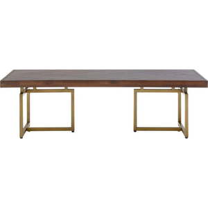 Hnědý kulatý konferenční stolek 60x120 cm Brando – Premier Housewares obraz