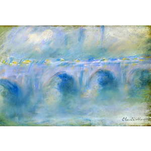 Reprodukce obrazu Claude Monet - Le Pont de Waterloo, 90 x 60 cm obraz