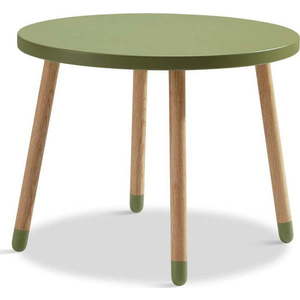 Zelený dětský stolek Flexa Dots, ø 60 cm obraz