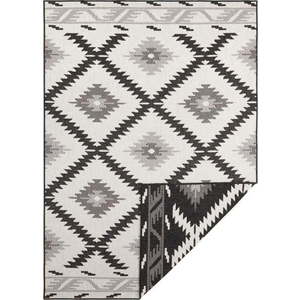 Černo-krémový venkovní koberec NORTHRUGS Malibu, 170 x 120 cm obraz
