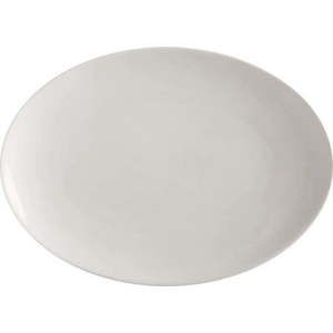 Bílý porcelánový talíř Maxwell & Williams Basic, 30 x 22 cm obraz