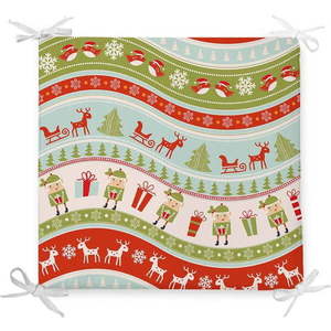 Vánoční podsedák s příměsí bavlny Minimalist Cushion Covers Elves, 42 x 42 cm obraz
