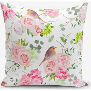 Povlak na polštář s příměsí bavlny Minimalist Cushion Covers Colorful Bird Duro, 45 x 45 cm obraz