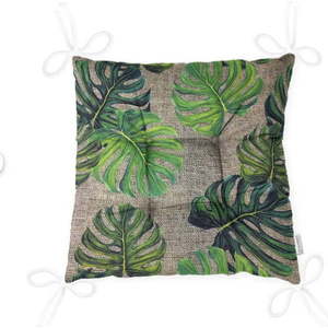 Podsedák na židli Minimalist Cushion Covers Green Banana Leaves, 40 x 40 cm obraz