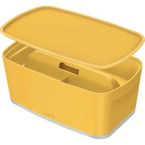 Žlutý úložný box s víkem MyBox – Leitz obraz
